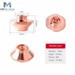 D25  H15.5 M12 M14 EAU Laser Cutting Nozzle