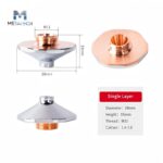 D28 H15 M11 MCSB Raised Laser Cutting Nozzle - Image 9
